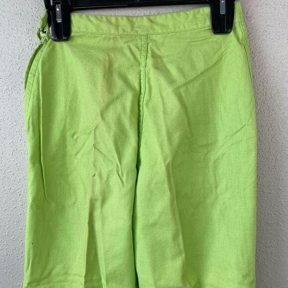Vintage 60’s/70’s Sears Sanforized Topsoil Green Capri Pants Size Misses 14 - Picture 2 of 5